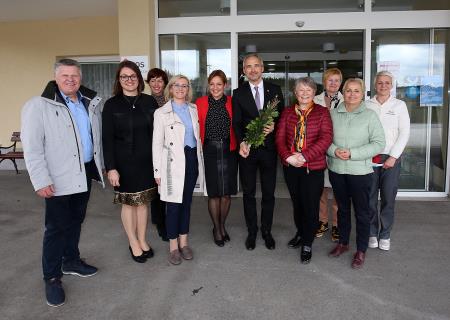 MINISTER JANEZ CIGLER KRALJ NA DELOVNEM OBISKU DEOS 41 FOTO LJUBO VUKELIČ